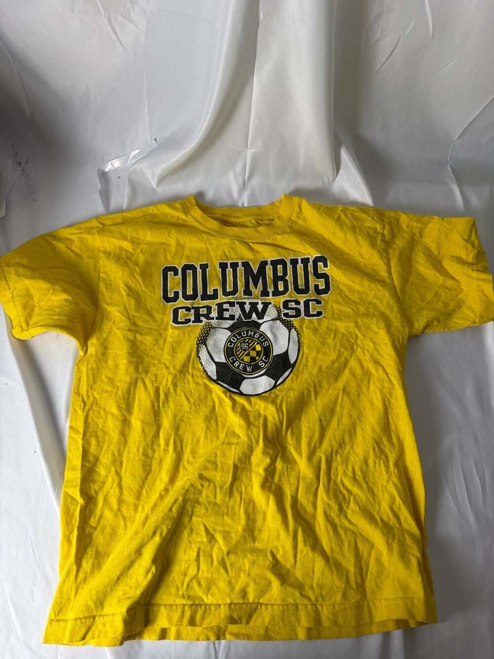 MLS Columbus Crew SC Soccer Yellow T-Shirt Men's XL